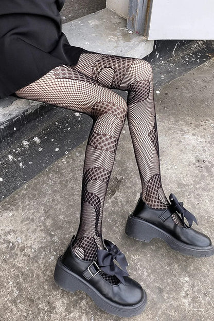 Sexy Snake Pattern Punk Fishnet Socks