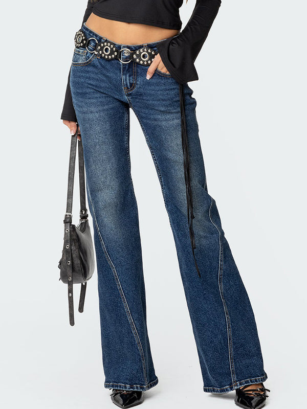 Low Rise Flare Jeans