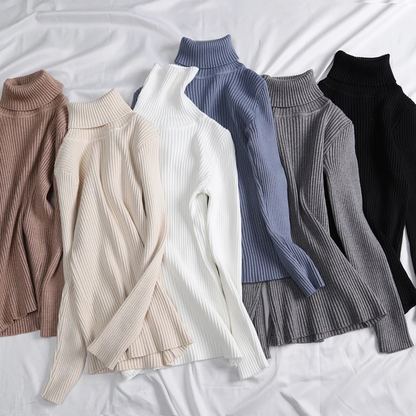 Jersey informal de manga larga y corte ajustado para mujer | Ideal para otoño/invierno