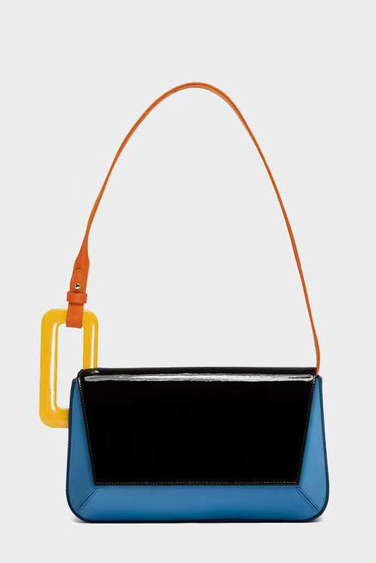 Bolso de patchwork con bloques de colores de moda y estilo lindo