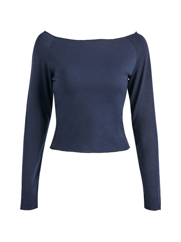 Lilac Y2K Long Sleeve Tee