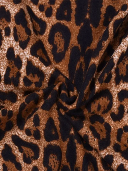 Women's Stylish Leopard Print High Waisted Flared Pants | Ideal for Everyday Wear