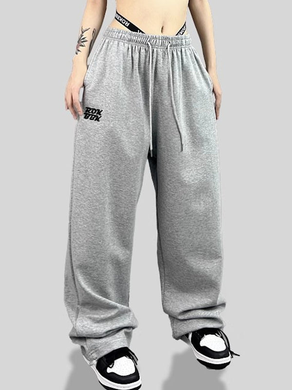Street Lettering Printed Sweatpants
