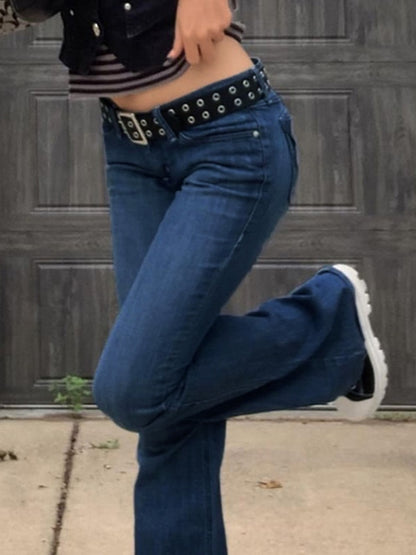 Vintage Blue High Waist Flare Jeans