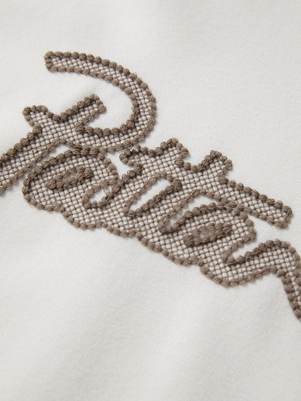 Letter Embroidery Drawstring Oversized Hoodie