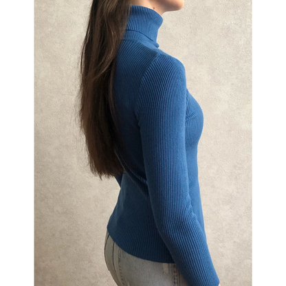 Jersey informal de manga larga y corte ajustado para mujer | Ideal para otoño/invierno
