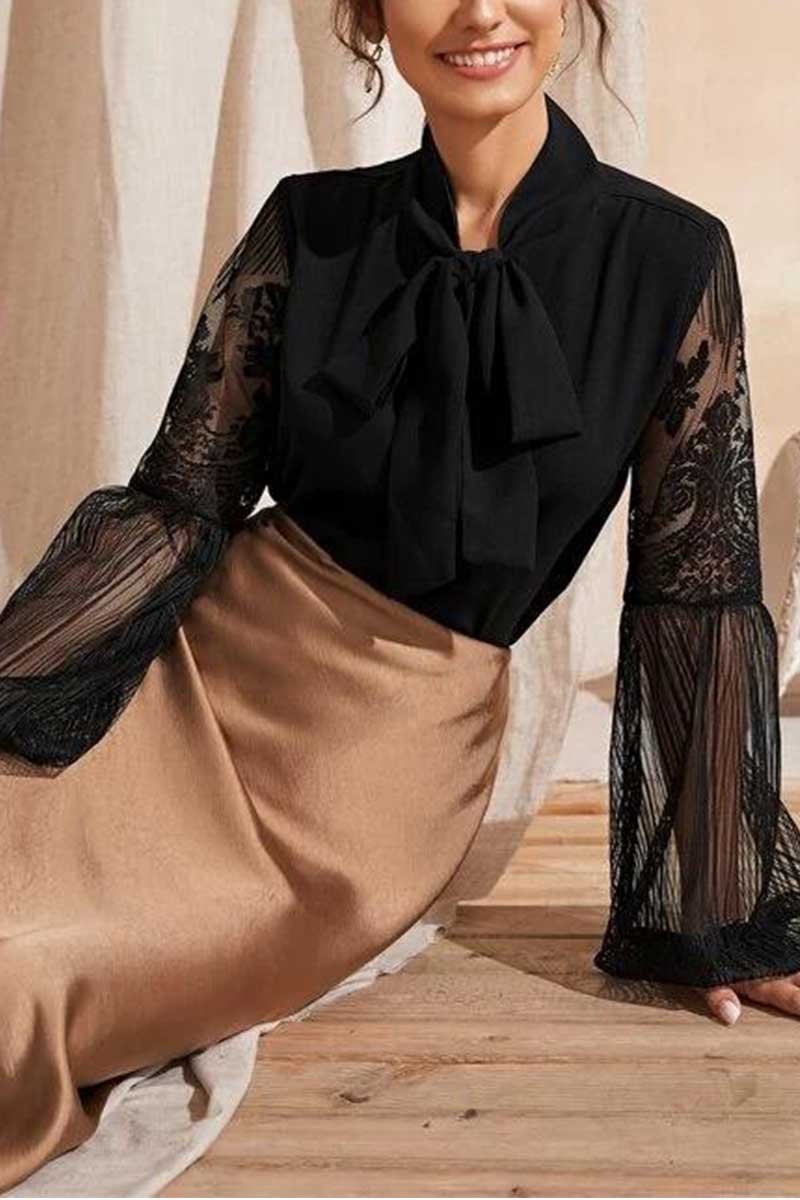Bow Lace Top