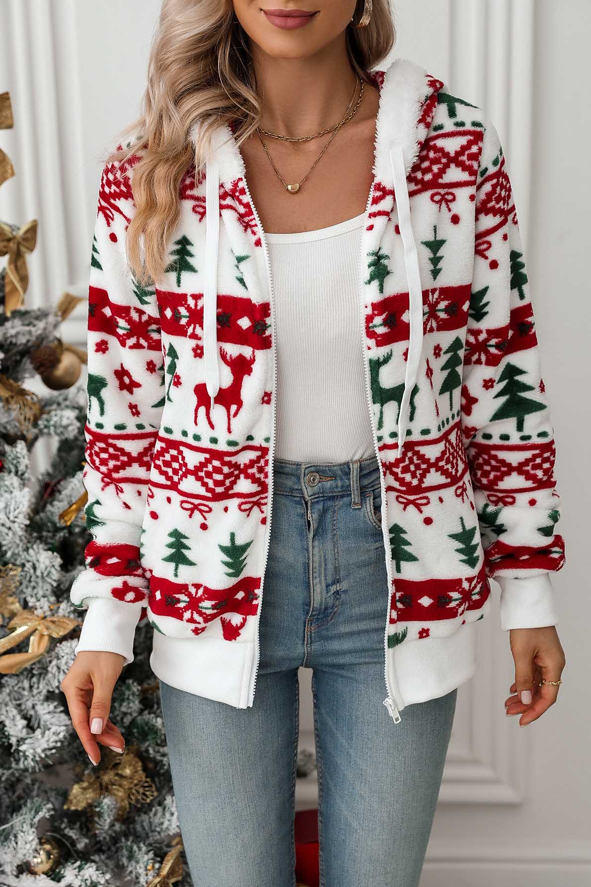 Cárdigan navideño festivo
