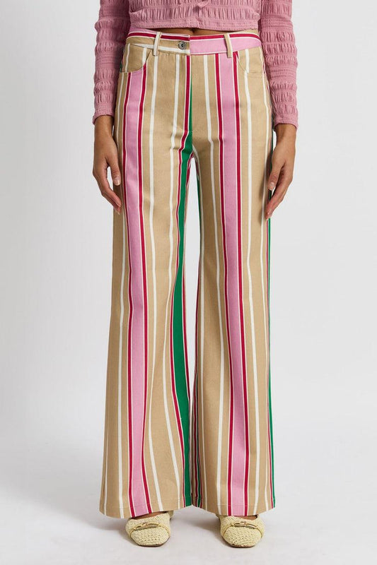 Leroy Brown Striped Twill Pants
