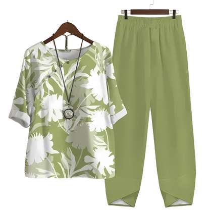 Jemima - Elegante conjunto de dos piezas para mujer | Lino de estilo moderno