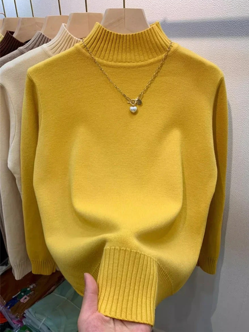 Suéter de cuello alto suave y transpirable para mujer | Ideal para otoño/invierno