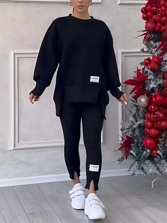 Sweatshirts Pants Sports Leisure 2-piece Sets