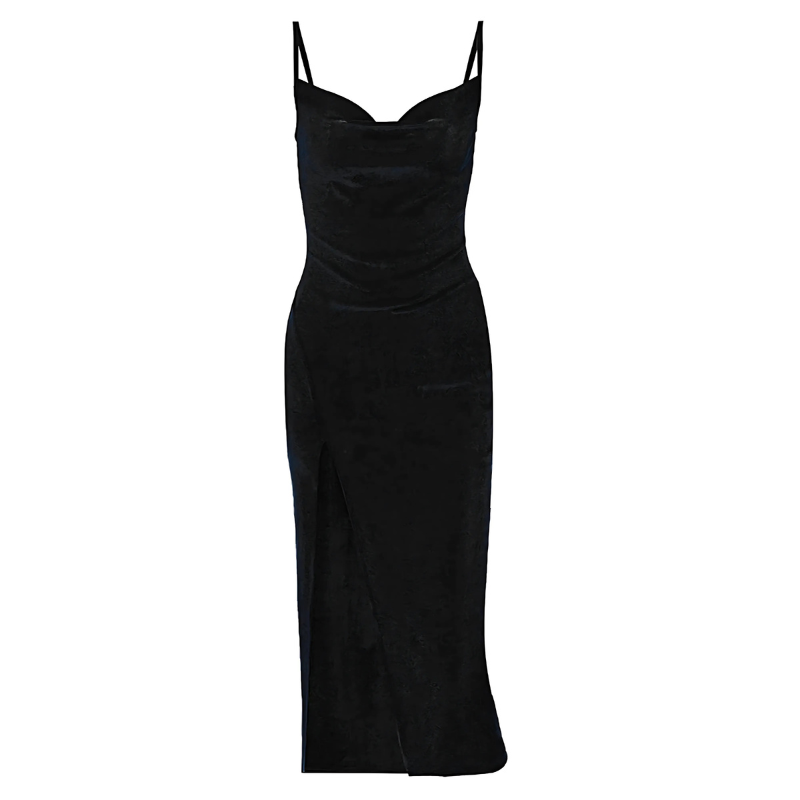 Lila - Vestido Largo de Mujer - Elegante - Terciopelo - Ideal Para Primavera