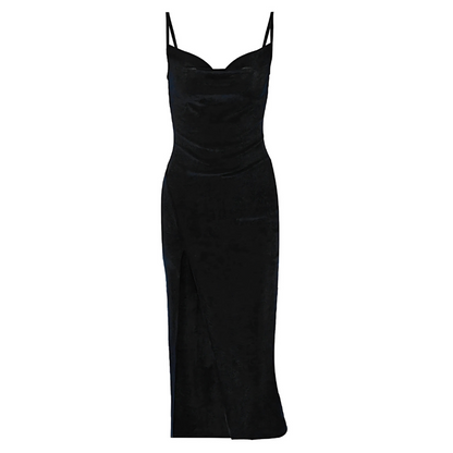 Lila - Vestido Largo de Mujer - Elegante - Terciopelo - Ideal Para Primavera