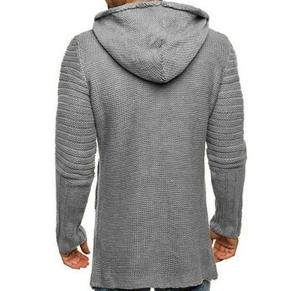 Marc - Cárdigan largo con capucha - Casual - Hecho para - Ideal para Otoño/Invierno