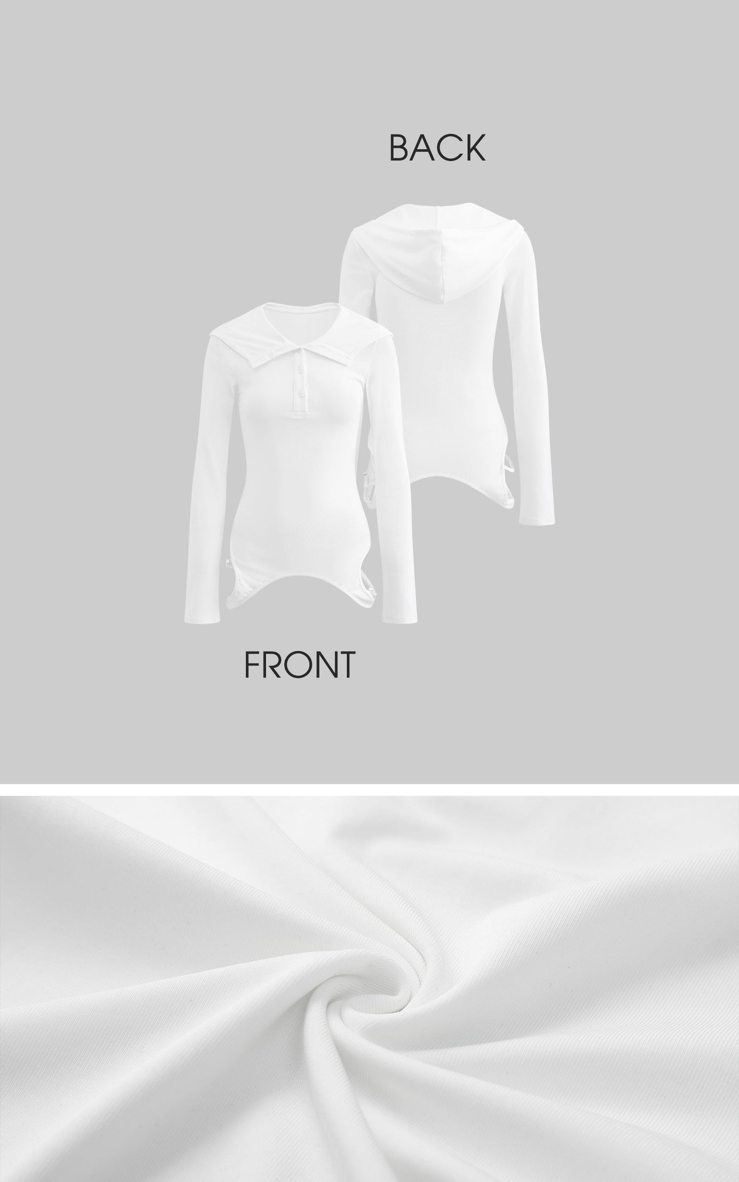 Sculpted Hooded Top