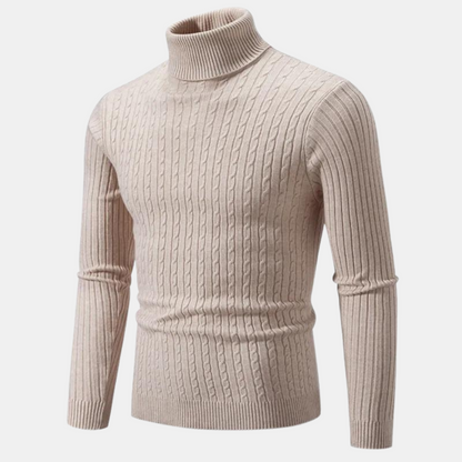 Jared - Jersey de punto de cuello alto - Clásico - - Ideal para otoño/invierno