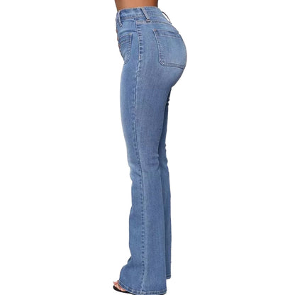 Women's Stretchy High-waisted Bootcut Flare Jeans | Great for Everyday Wear