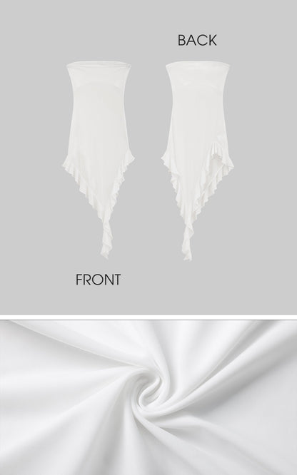Asymmetric Ruffle Dress