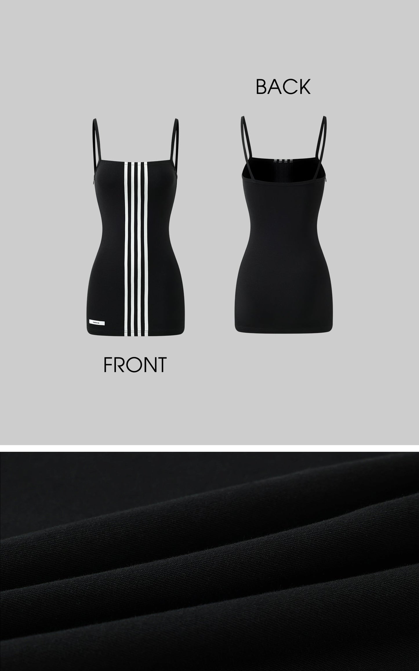 Triple Stripe Minimalist Bodycon Dress