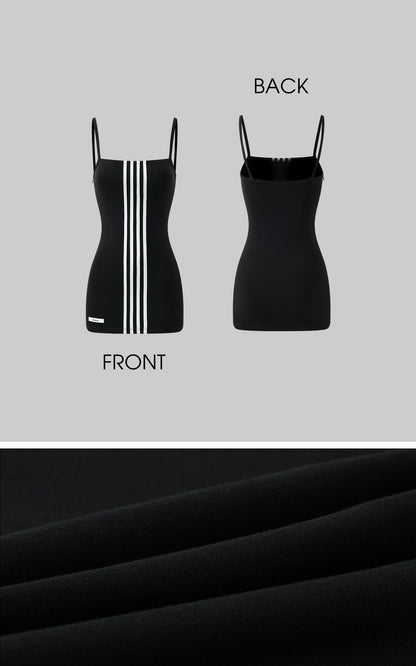 Triple Stripe Minimalist Bodycon Dress