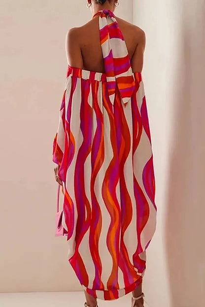 Traje de baño halter y bikini de un solo hombro