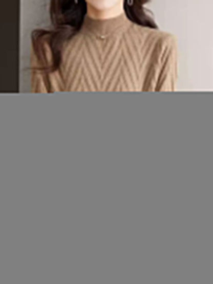 Emily Classic Ombre Turtleneck Knitted Sweater