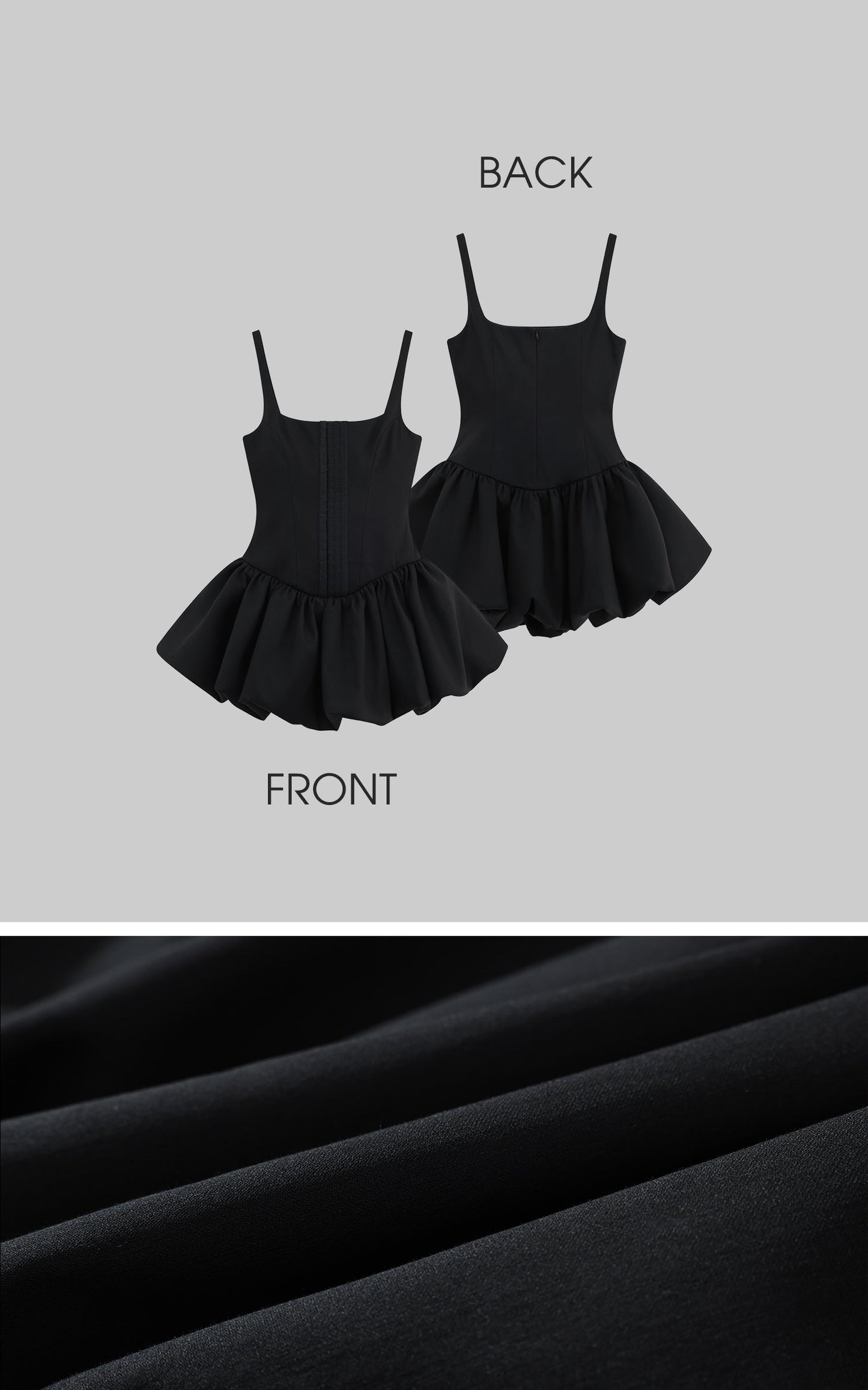 French-Inspired Corset Puff Dress