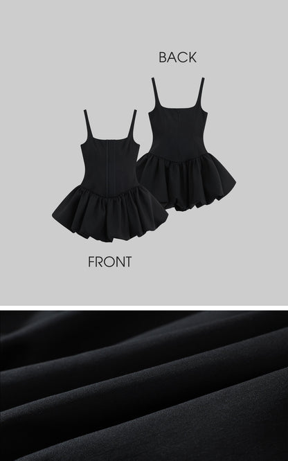 French-Inspired Corset Puff Dress