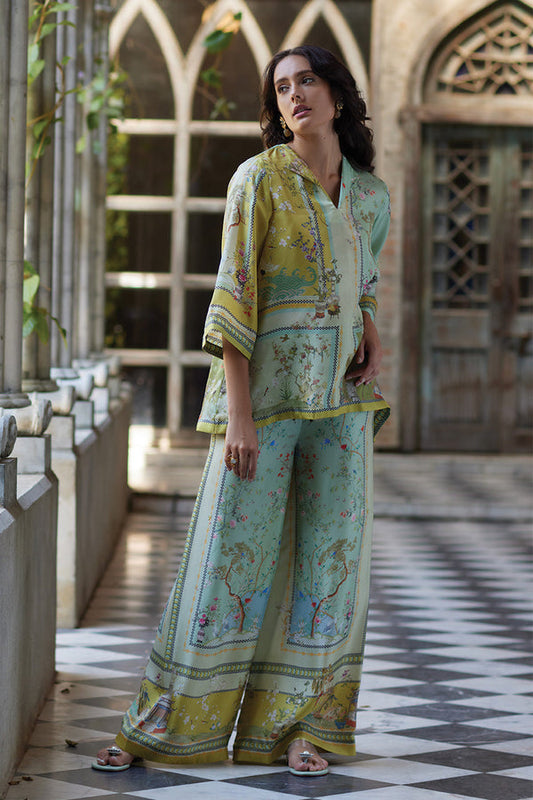 Flair Fusion Flowers Pants Set