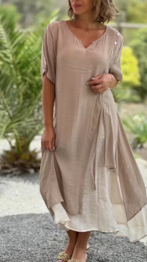 Boho V-Neck Dress | Great for Summer Days