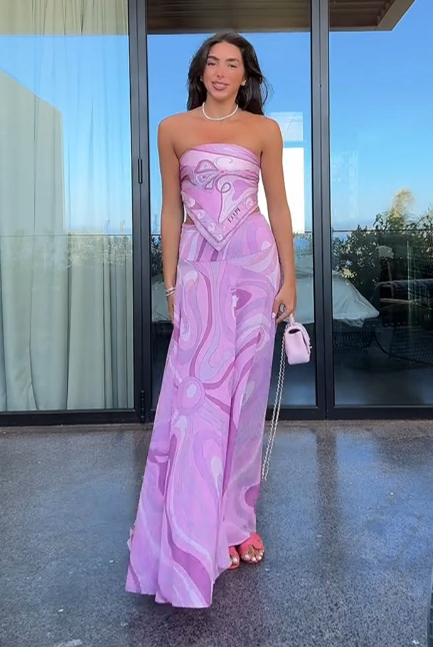 Conjunto de falda rosa Roca