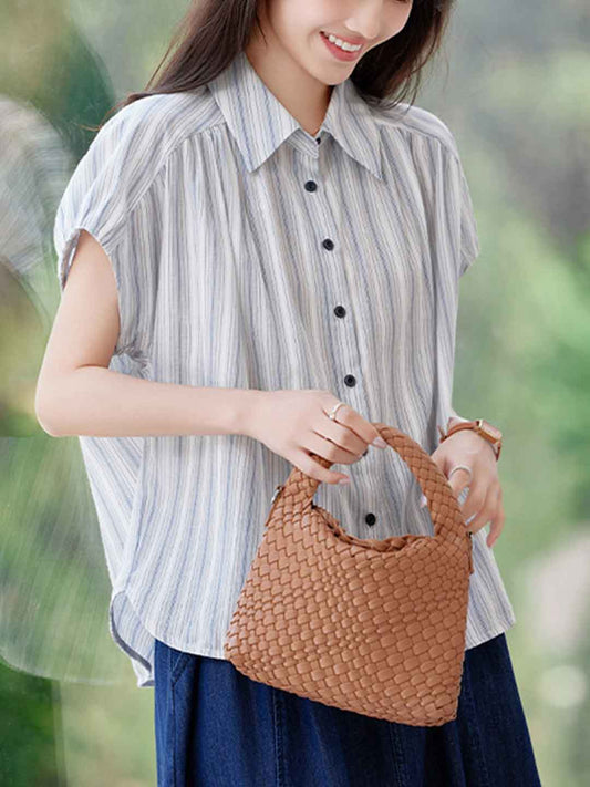 Rachel Casual Contrasted Striped Shirt
