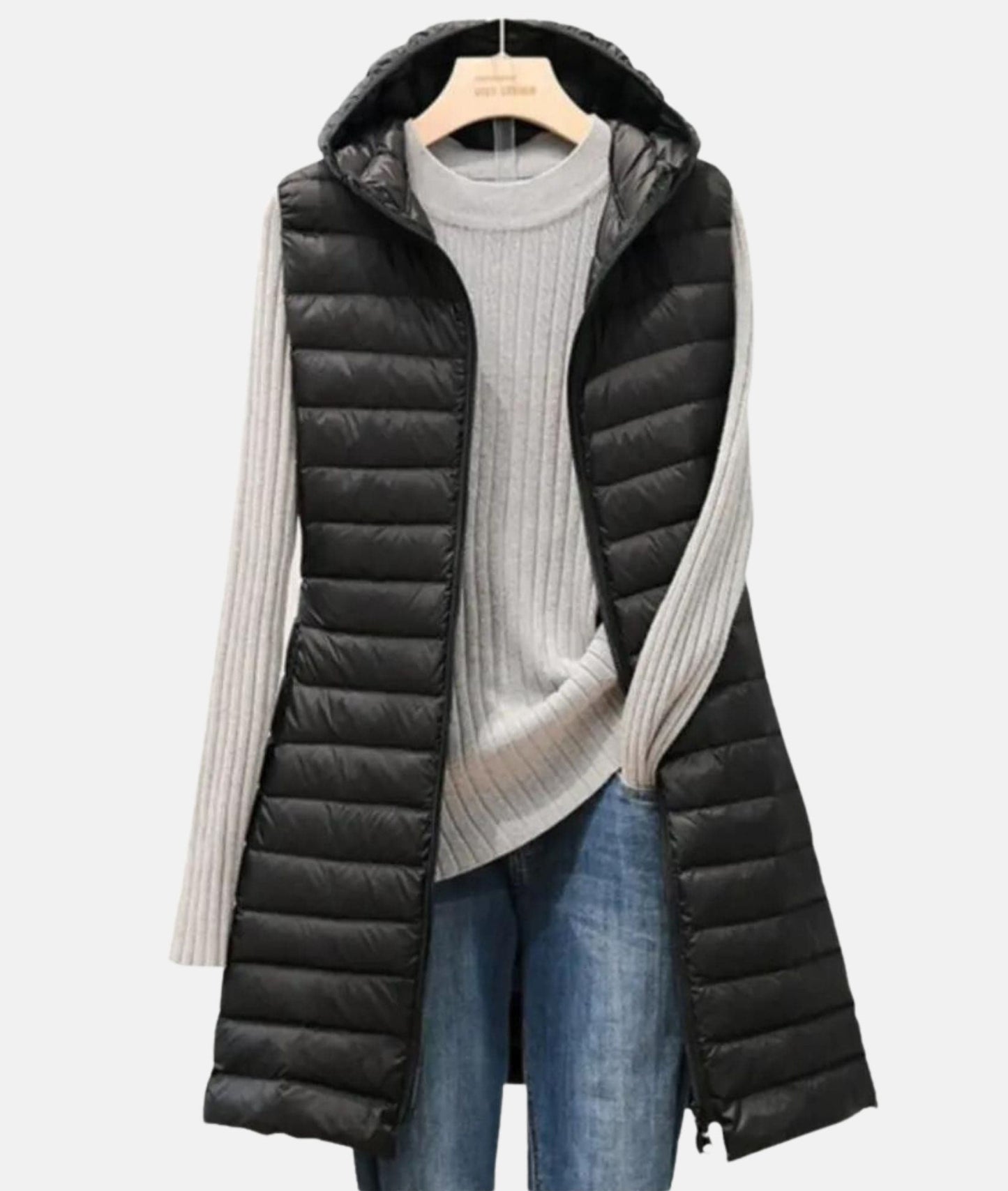 Terrell - Chaqueta larga acolchada ligera - Casual - Estilo moderno - Ideal para el invierno