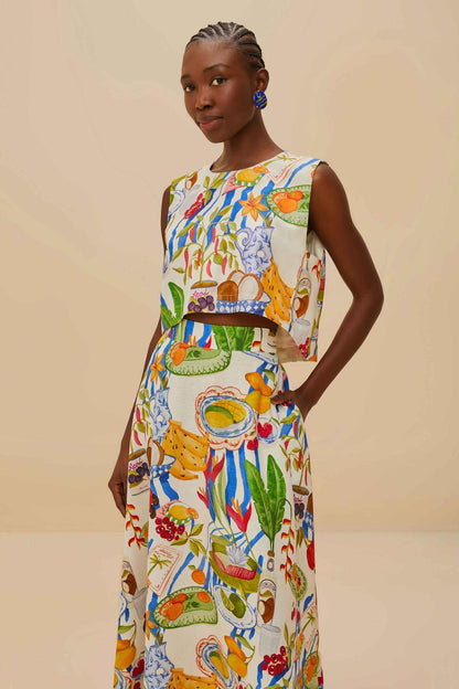 Conjunto de falda de color frutal Holiday Joy