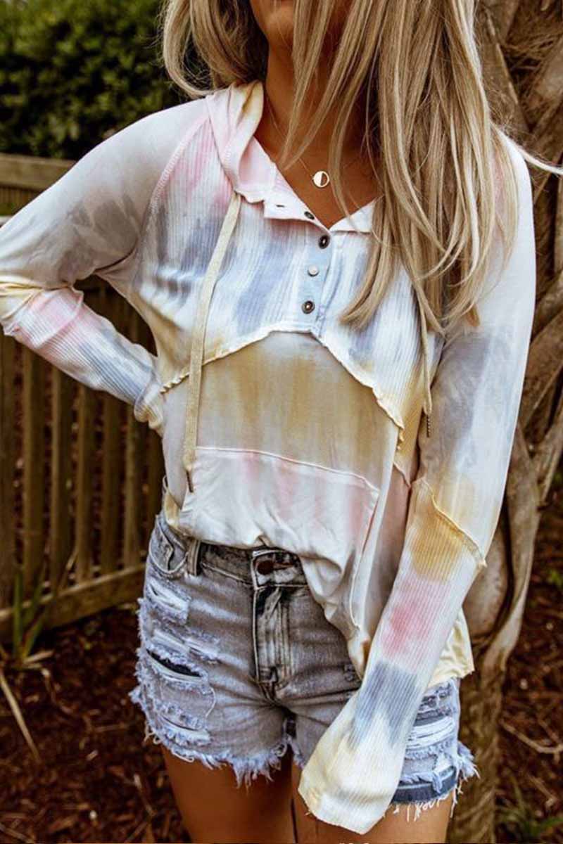 Cute Colorful Tie-dye Hoodie