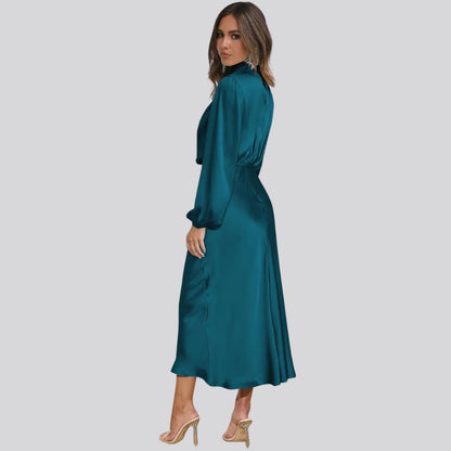 Women's Midi Dress in Longsleeve Design | Ideal for Spring/Summer