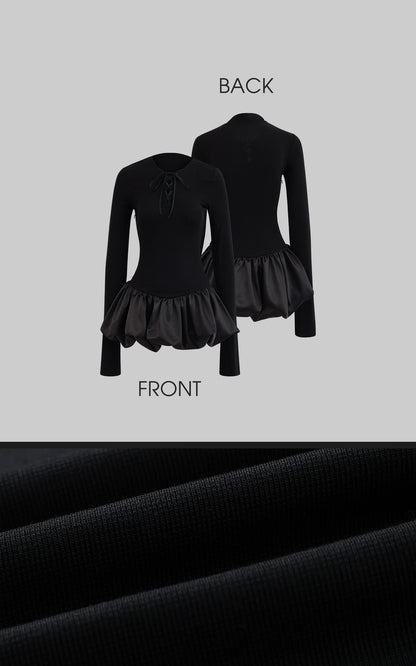 Puff Hem Dress