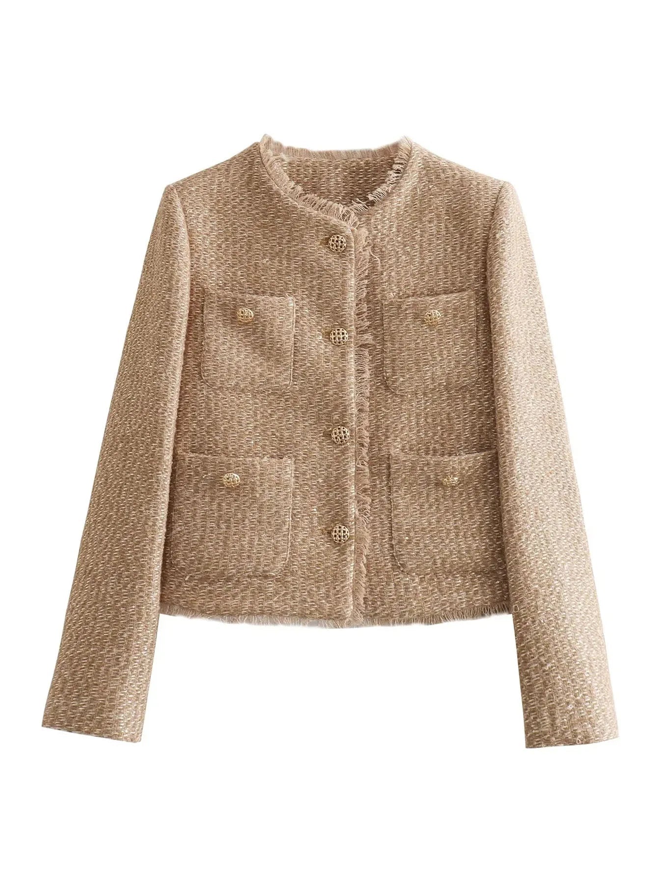 Elle芒鈥?| Tweed Jacket