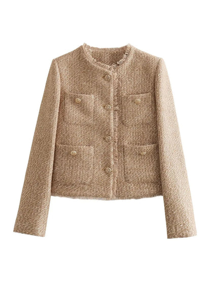 Elle芒鈥?| Tweed Jacket