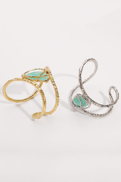 Fashionable Lava Texture Irregular Opening Bracelet