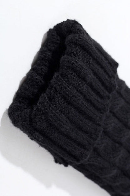 Cable Knit Chunky Slouchy Boot Leg Warmers