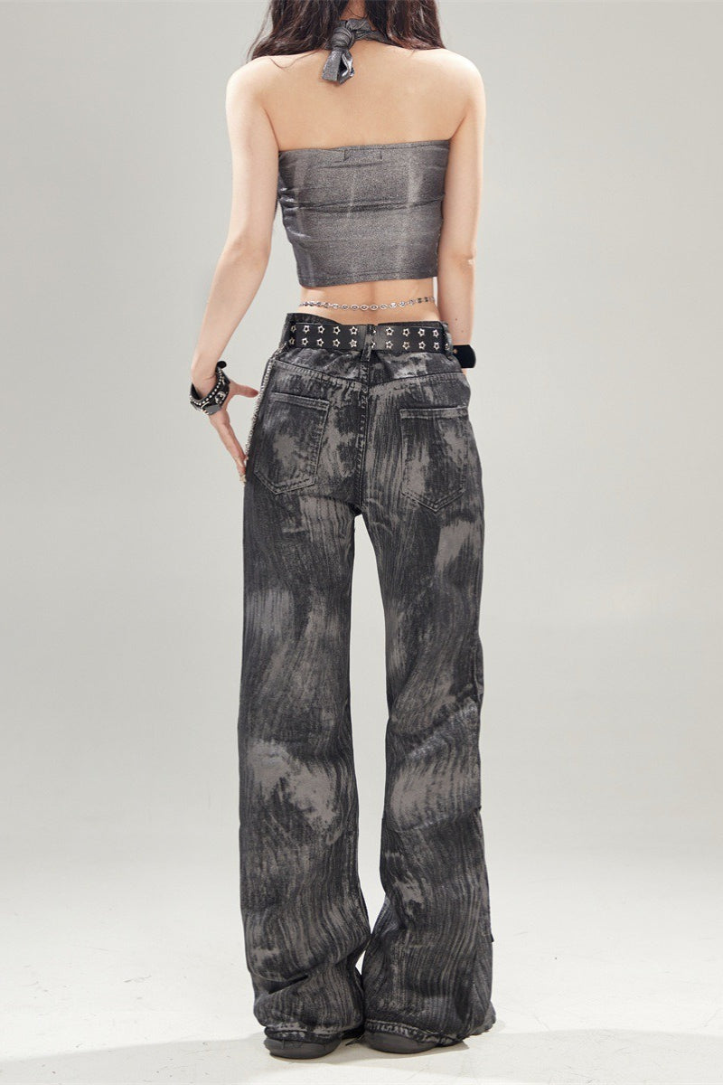 Black Vintage High Waisted Denim Jeans