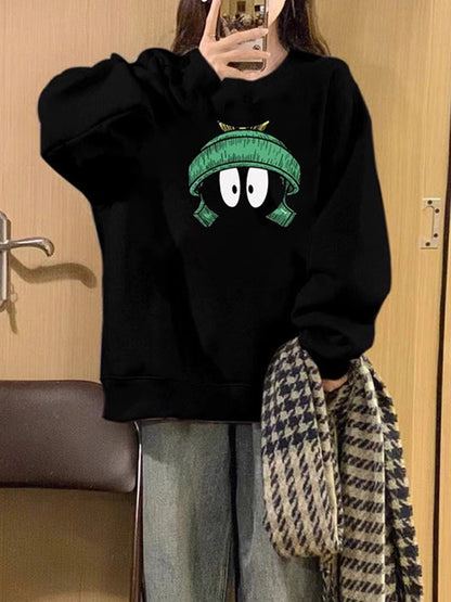 Hip Hop Round Neck Long Sleeves Sweaters
