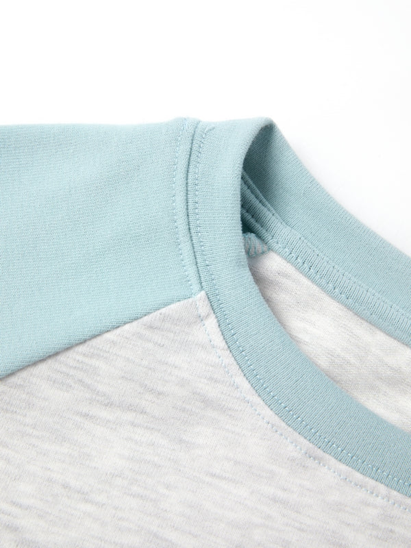 Kitten Print Raglan Long Sleeve Tee