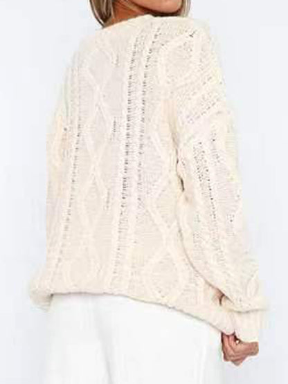 Solid Color Oversized Sweaters