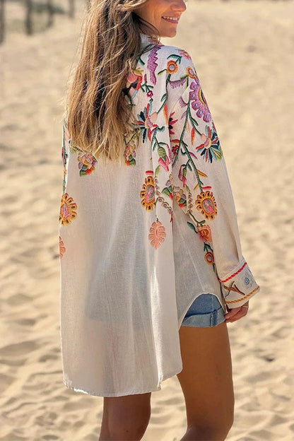 Wanderlust Floral Print Casual Shirt