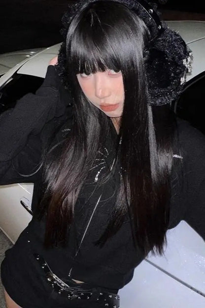 Gothic Lolita Lace Bow Earmuff