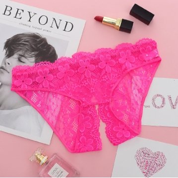 2pack Floral Lace Scallop Trim Panty Set for Women