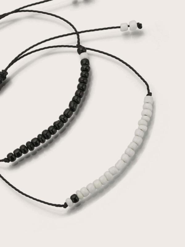 2pcs Friendship Beaded String Bracelet for Women